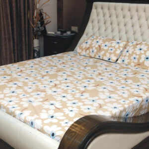 3 Pcs Chines Style Cotton Bed Sheets-6216