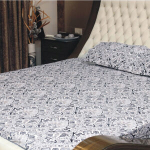 3 Pcs Chines Style Cotton Bed Sheets-6217