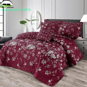7 Pcs Cotton Printed Comforter Set