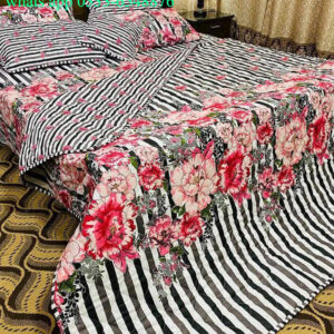 7 Pcs Cotton Printed Comforter Set
