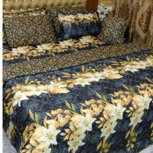 7 Pcs Cotton Printed Comforter Set