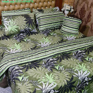 7 Pcs Cotton Printed Comforter Set