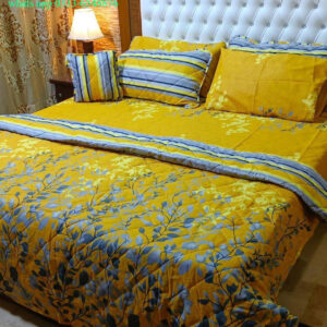 7 Pcs Cotton Printed Comforter Set