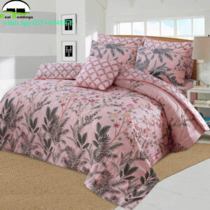 7 Pcs Cotton Printed Comforter Set