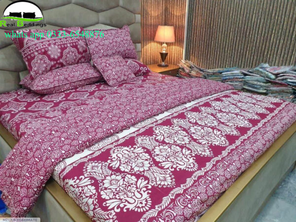 7 Pcs Cotton Printed Comforter Set