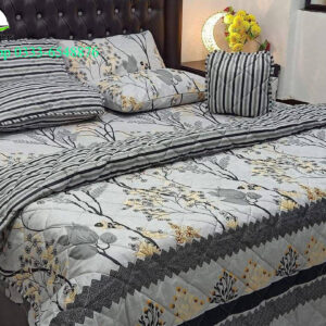 7 Pcs Cotton Printed Comforter Set