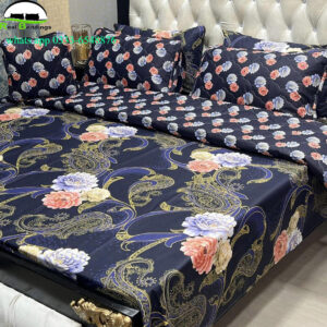 7 Pcs Cotton Printed Comforter Set