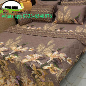 7 Pcs Cotton Printed Comforter Set
