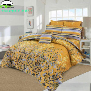 7 Pcs Cotton Printed Comforter Set
