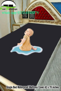 Cotton single waterproof mattress cover