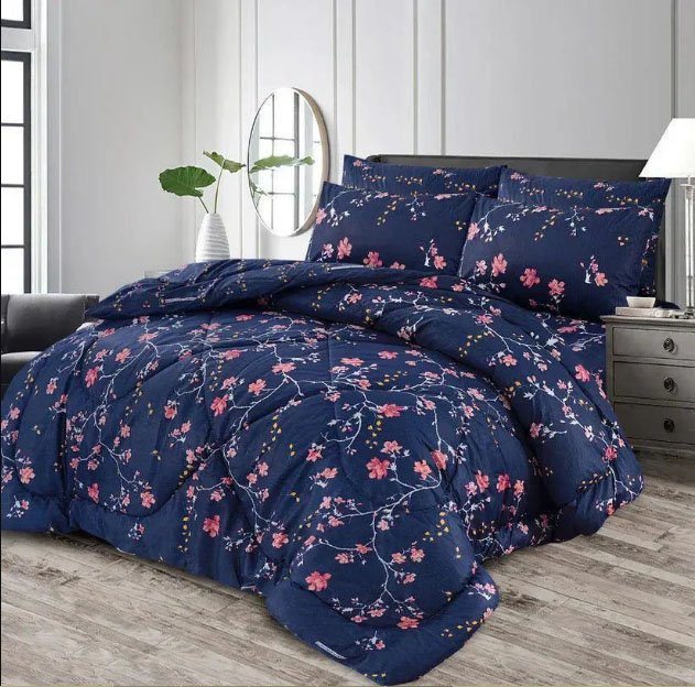 navy blue bedding set