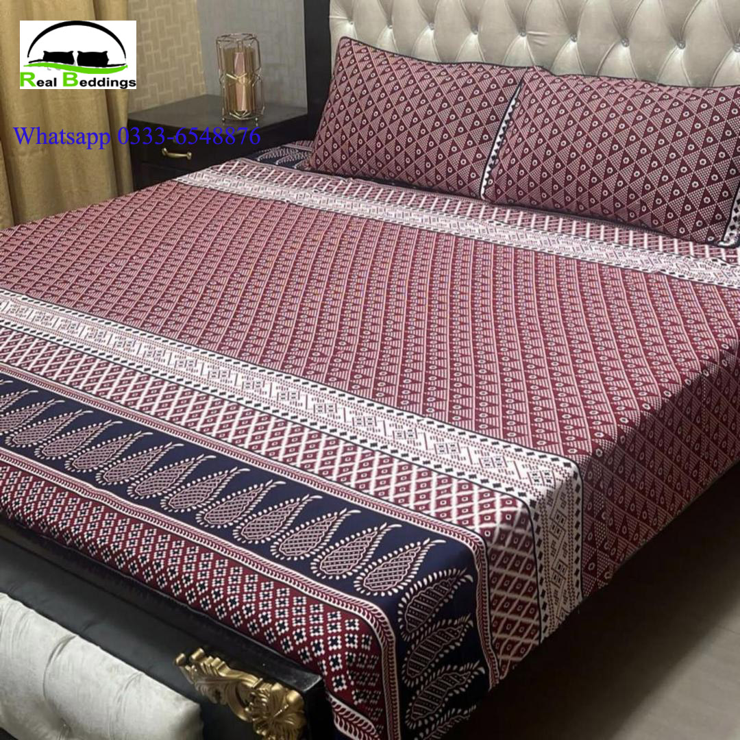 printed cotton bed sheets