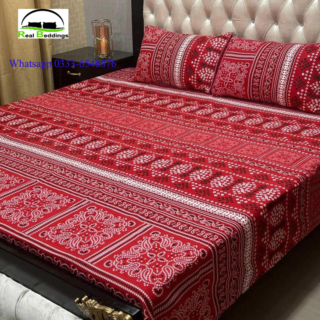 printed cotton bed sheets
