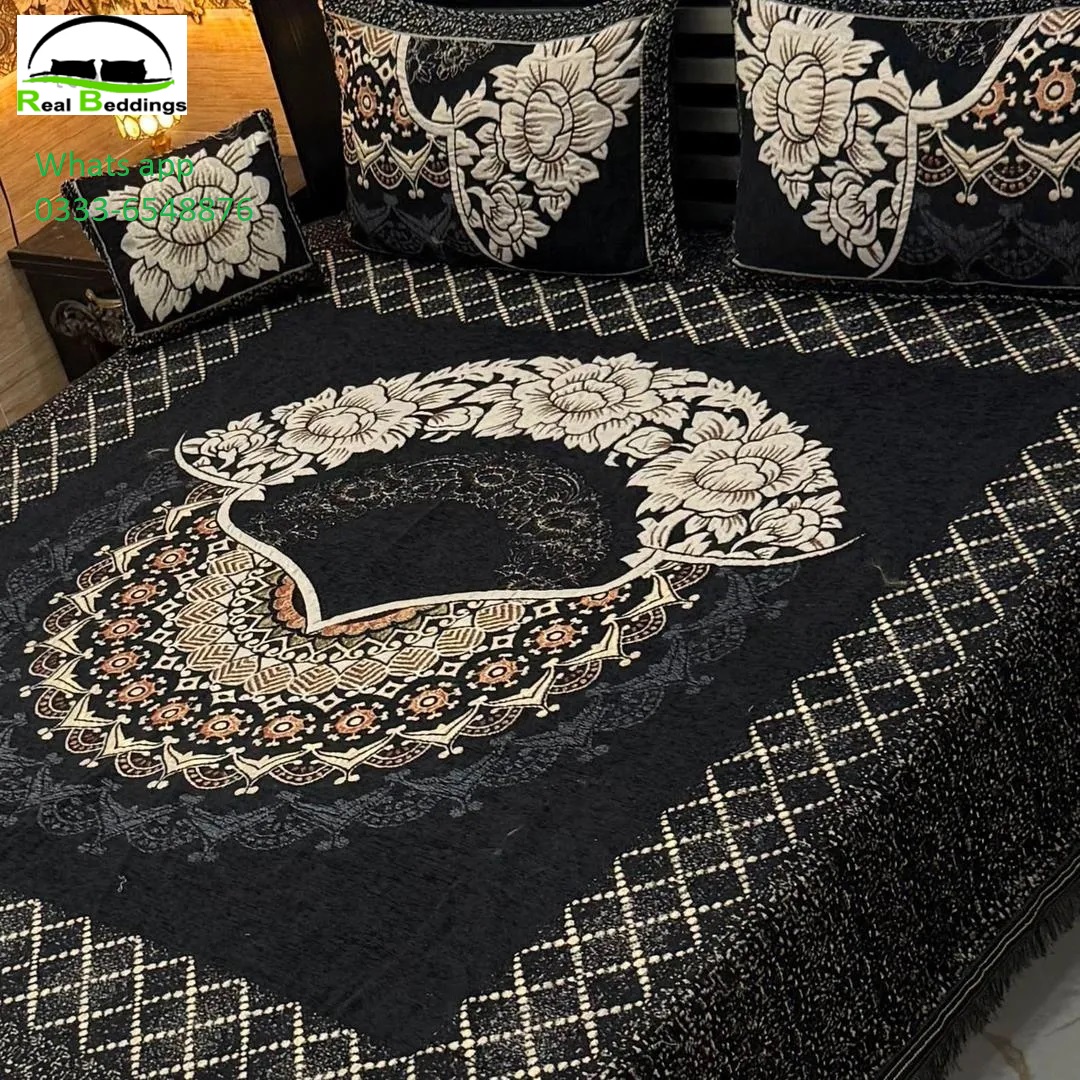 4 Pcs Velvet bed sheets double