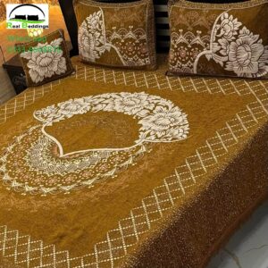 4 Pcs Velvet bed sheets double
