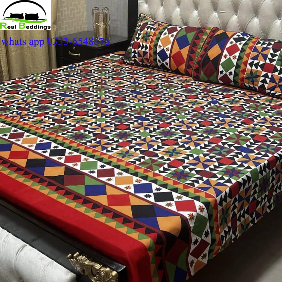printed cotton bed sheets