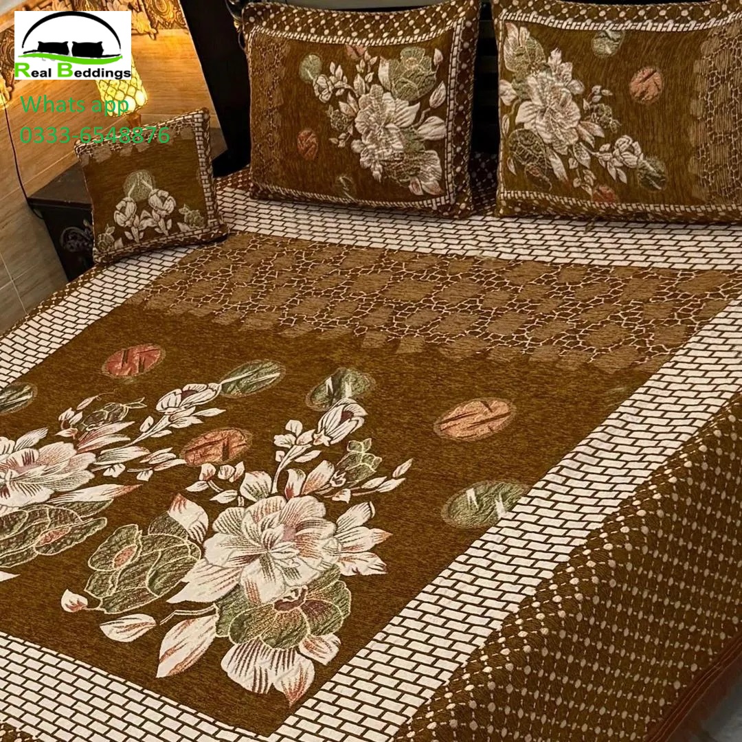 4 Pcs Velvet Bed sheets