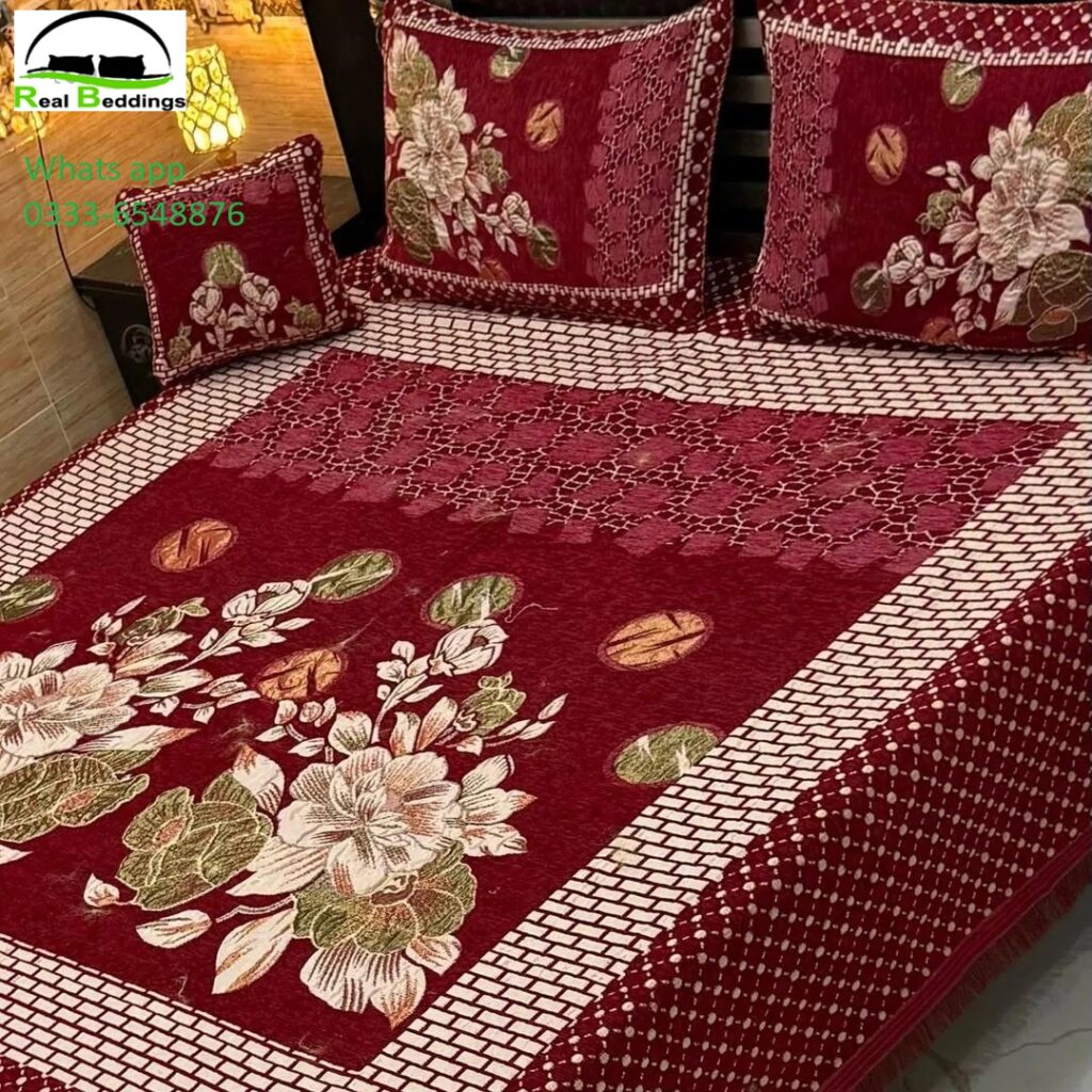 4 Pcs Velvet Bed sheets