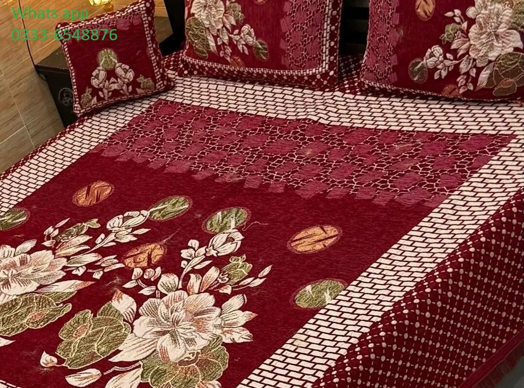 4 Pcs Velvet Bed sheets