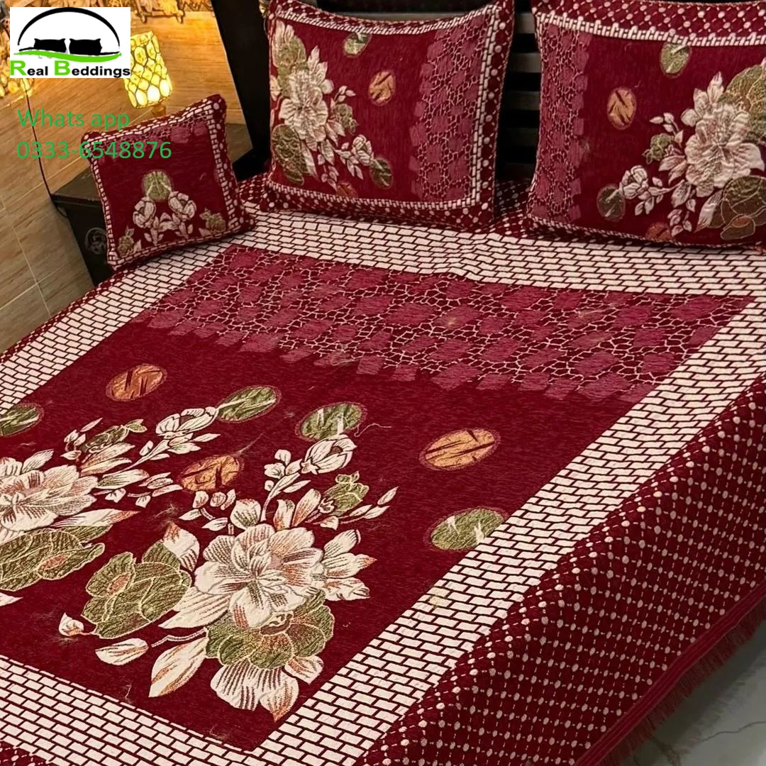4 Pcs Velvet Bed sheets