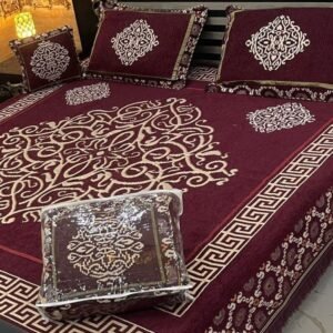 red velvet bedsheet