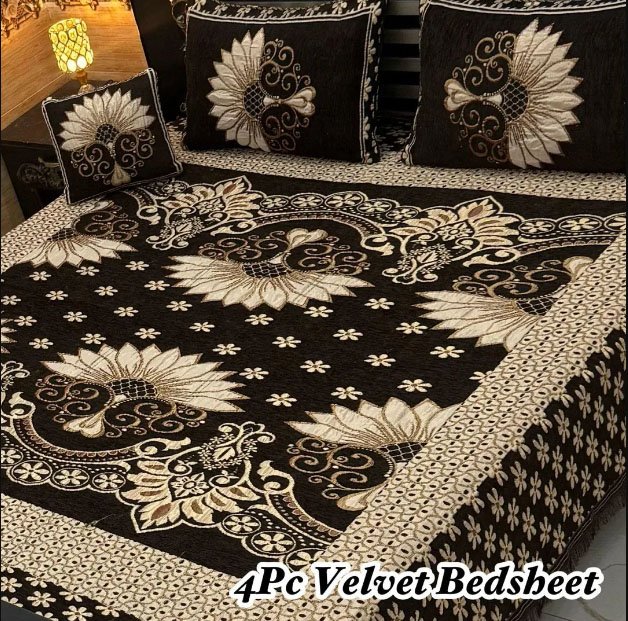 velvet double bedsheet