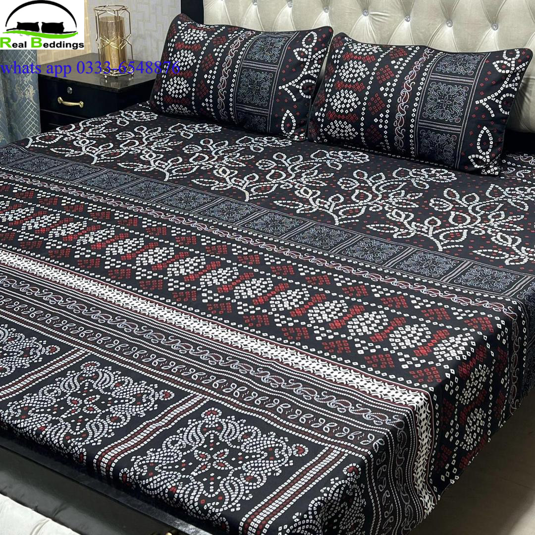 printed cotton bed sheets