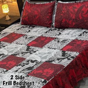 frilled bed sheets