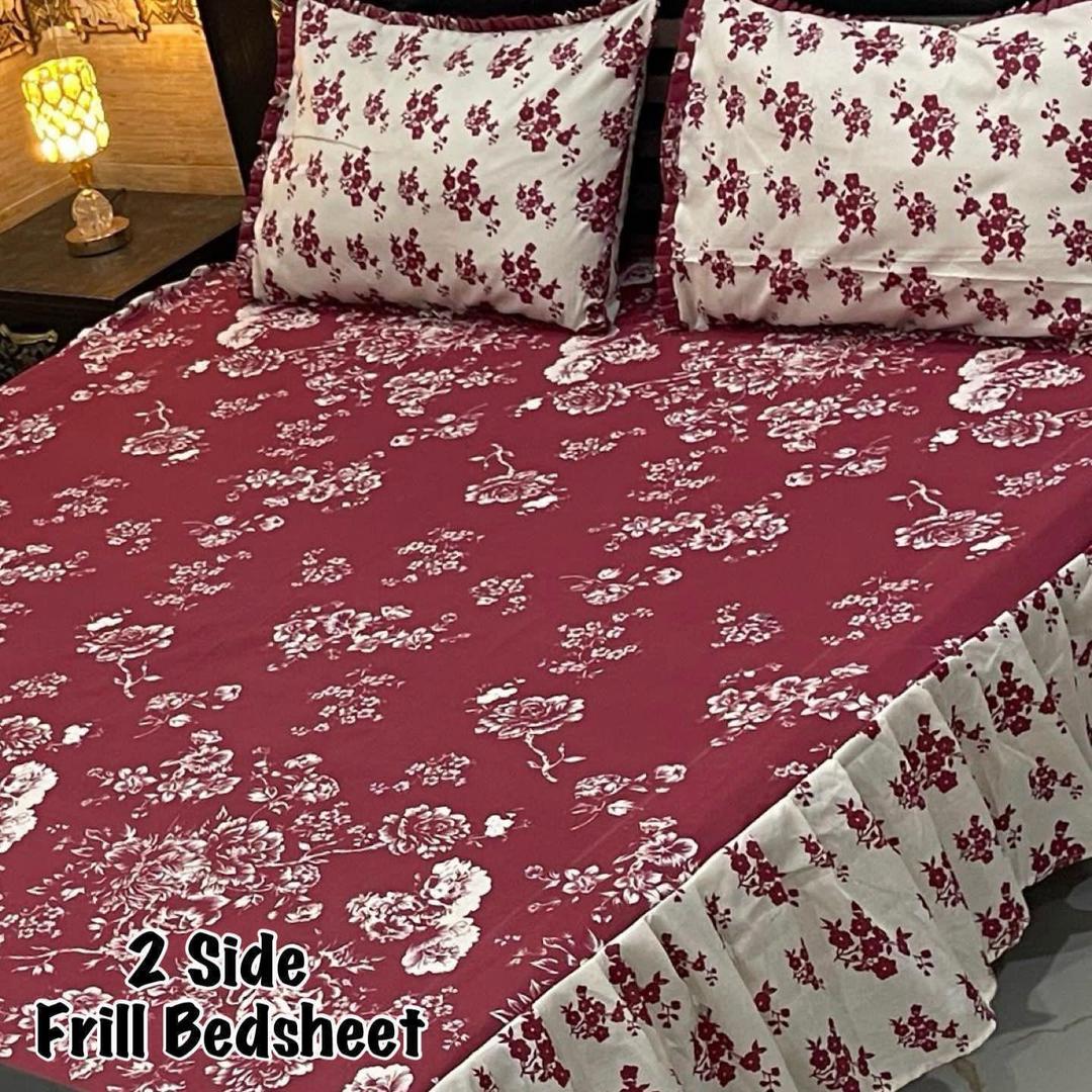 frilled bed sheets