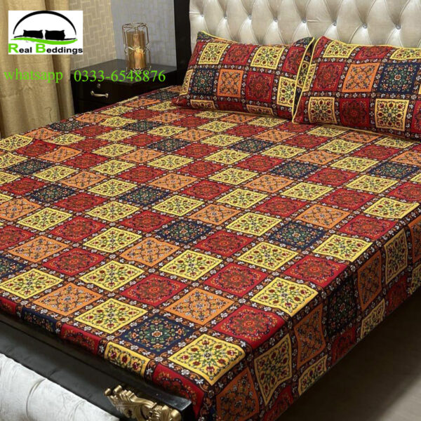 printed cotton bed sheets