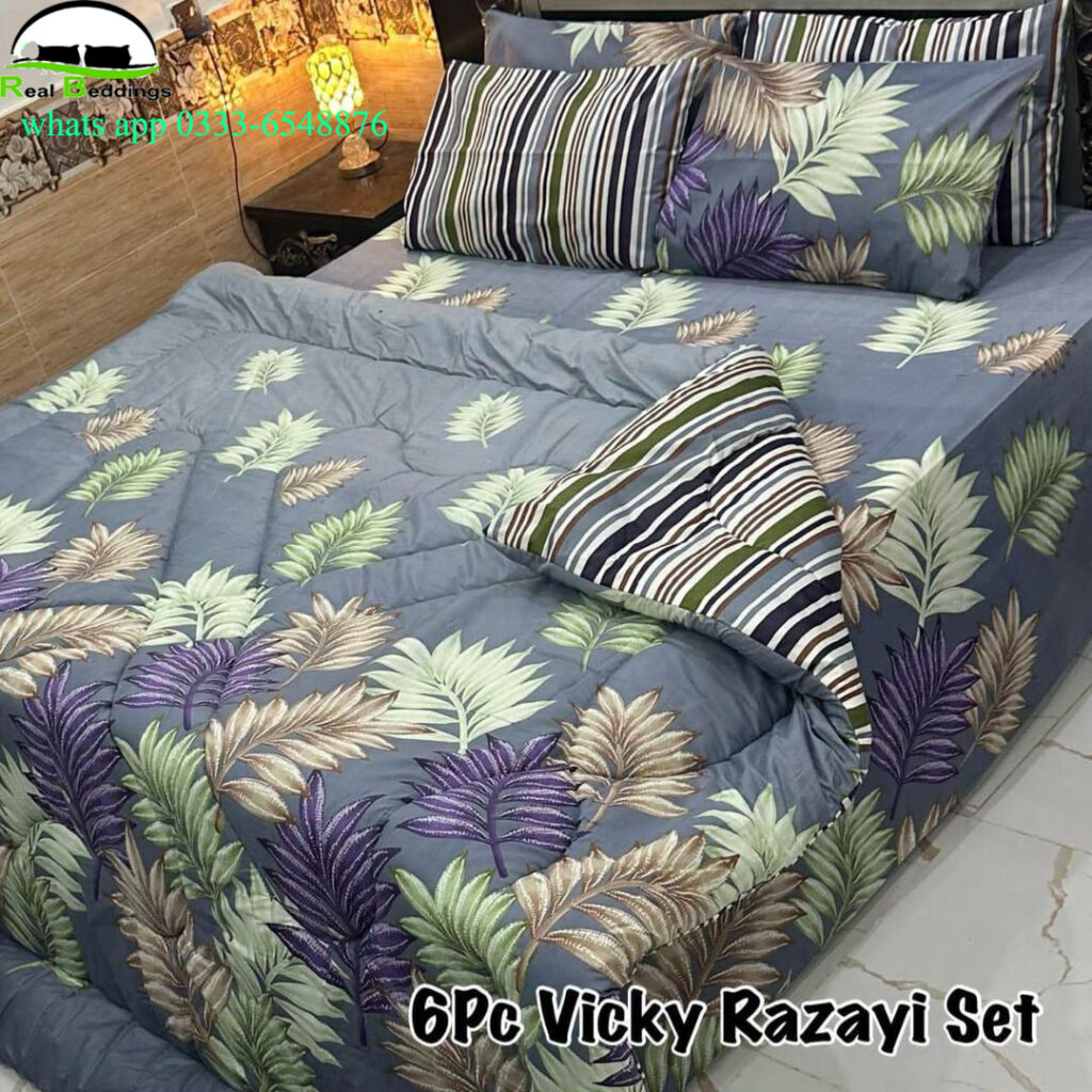 king size cotton double bed razai set