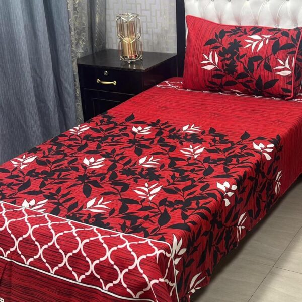 crystal cotton printed single bedhsheet