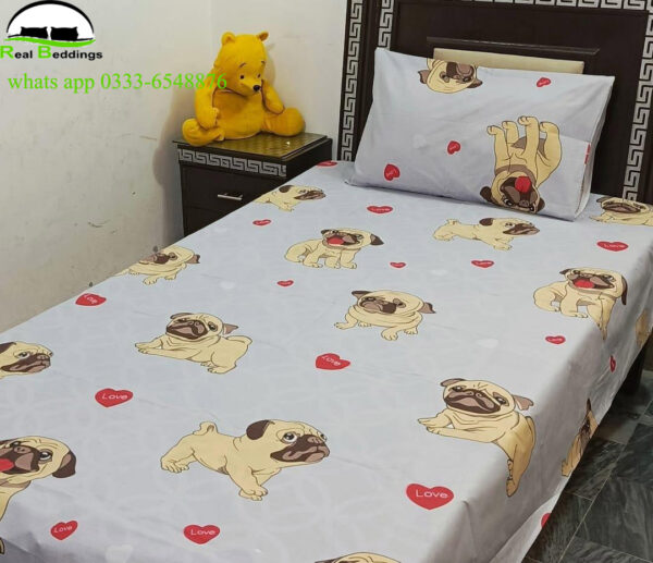 printed cotton bed sheet single