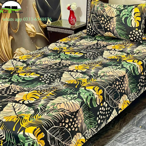 printed cotton bedsheet -single