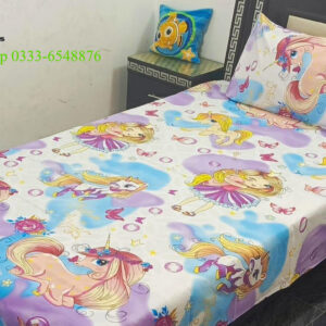 printed cotton bed sheets-single