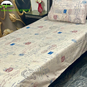 printed cotton bed sheets-single
