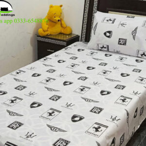 printed cotton bed sheets-single