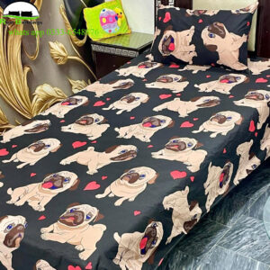 printed cotton single bed sheets