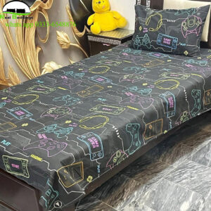 printed cotton single bed sheets