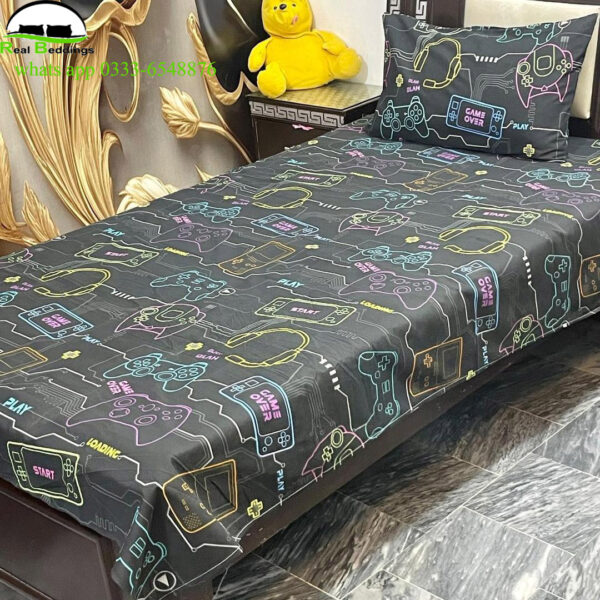 printed cotton single bed sheets