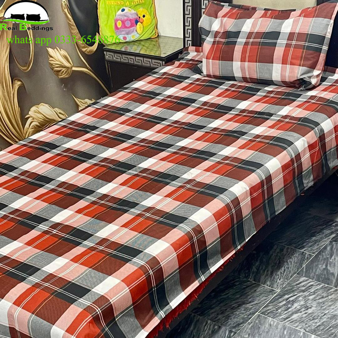 printed cotton single bed sheets