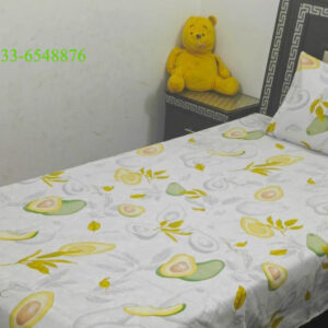 printed cotton bedsheet-single