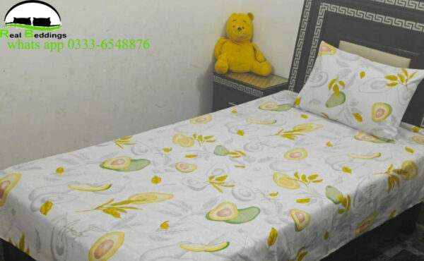printed cotton bedsheet-single