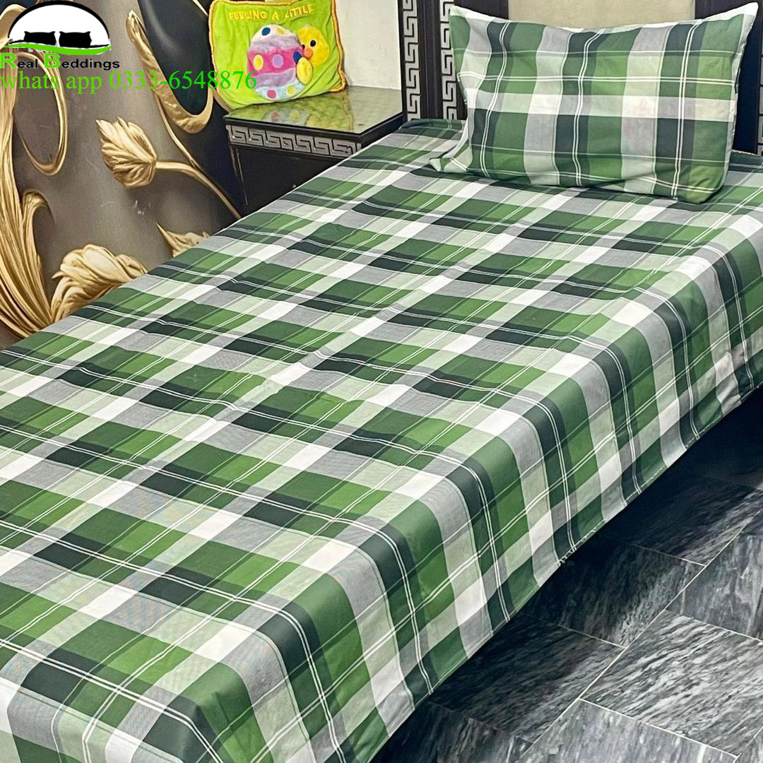printed cotton bedsheet-single