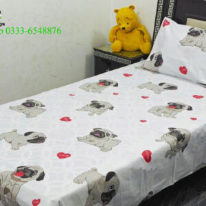 printed cotton bedsheet-single