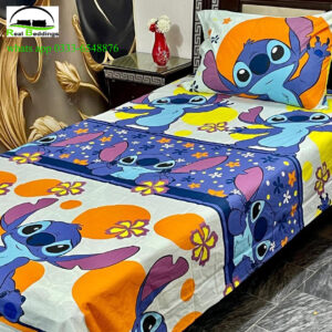 printed cotton bedsheet-single