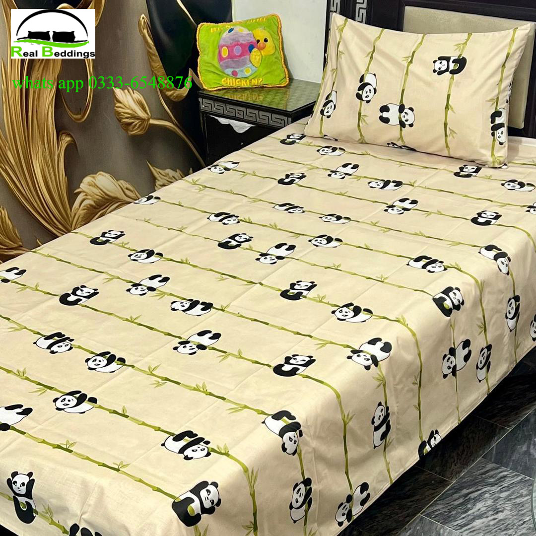 printed cotton bedsheet-single