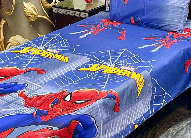 printed cotton bedsheet-single