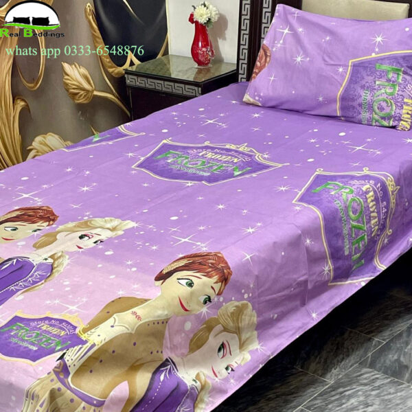 printed cotton bedsheet-single