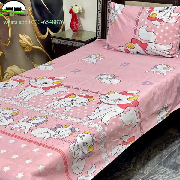 printed cotton bedsheet-single